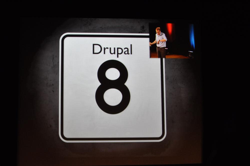 Drupal 8 slide by Dries